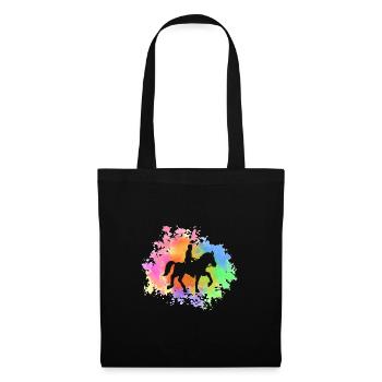Cheval - Sac en tissu - noir - Devant