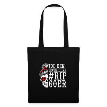 Anniversaire 70 ans - Sac en tissu - noir - Devant