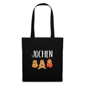 Gamer Zocker Zocken Gaming Jochen - Stoffbeutel - Schwarz - Vorne