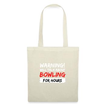 bowling strike pin idée cadeau disant - Sac en tissu - nature - Devant