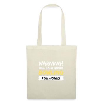 bowling strike pin idée cadeau disant - Sac en tissu - nature - Devant