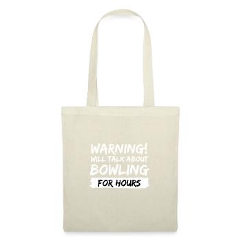 idée cadeau de frappe de bowling disant - Sac en tissu - nature - Devant