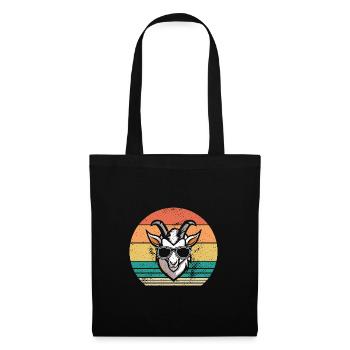 Chèvres - Sac en tissu - noir - Devant