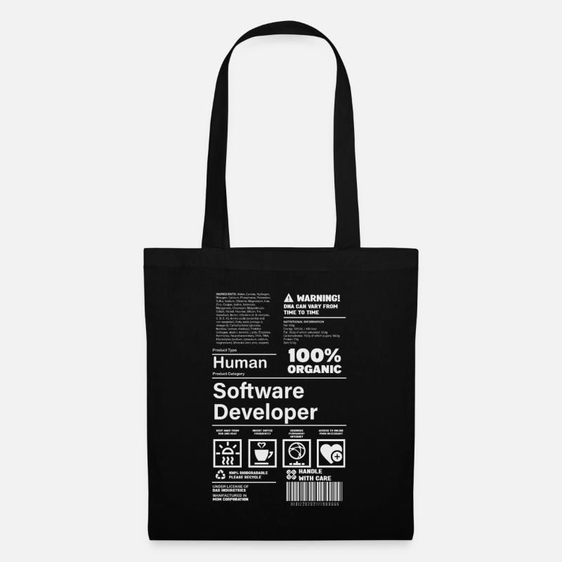 Software Developer - Tote Bag - black