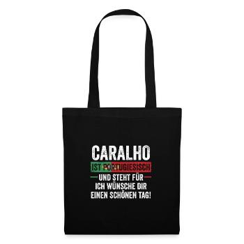 Portugal portugais - Sac en tissu - noir - Devant