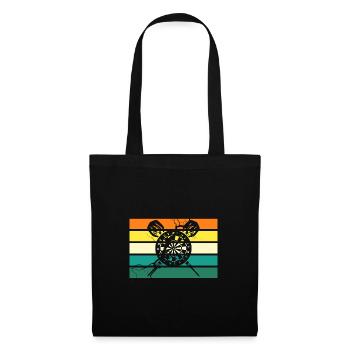Joueur de fléchettes Fléchettes - Sac en tissu - noir - Devant