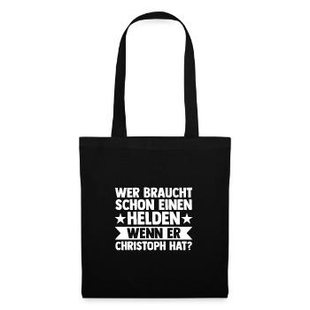First name Chris Christoph - Tote Bag - black - Front