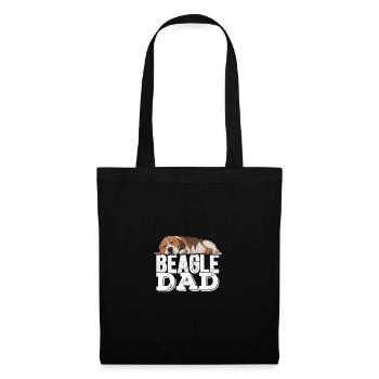 Beagle Dog Mens Beagle Dad - Tote Bag - black - Front