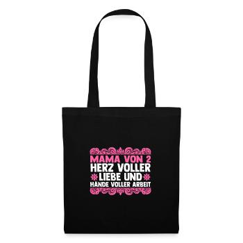 Mom of 2 children - Tote Bag - black - Front