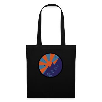 Montagne vintage - Sac en tissu - noir - Devant