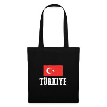 Turcs Turquie - Sac en tissu - noir - Devant