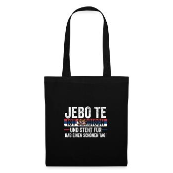 Serbe Serbe Serbie - Sac en tissu - noir - Devant