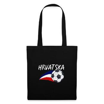 Kroaten Kroate Kroatin Hrvatska Kroatien - Stoffbeutel - Schwarz - Vorne