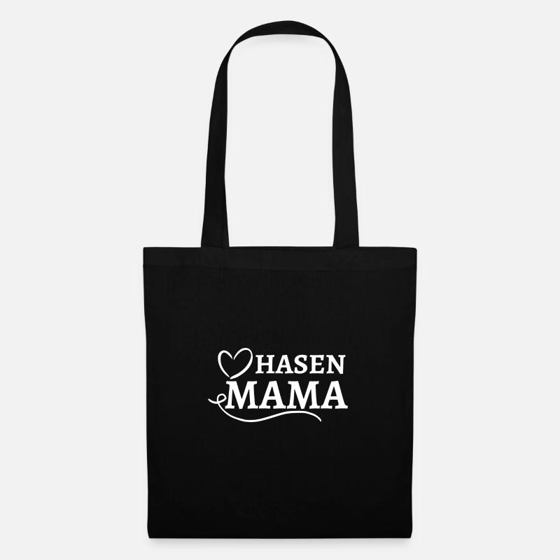 HASEN MAMA GESCHENK - Stoffbeutel - Schwarz