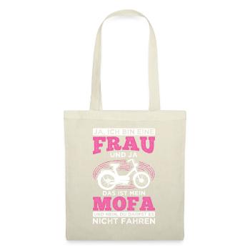 Mofa Moped Geschenk - Stoffbeutel - Natur - Vorne