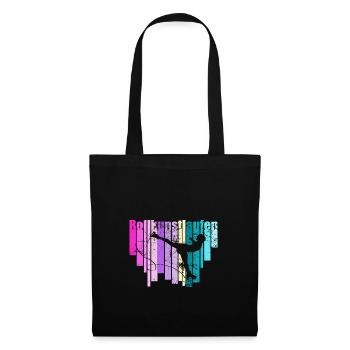 Roll-art, patineuse en avion - Sac en tissu - noir - Devant