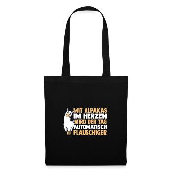 Alpaga - Sac en tissu - noir - Devant