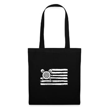 Joueur de fléchettes Fléchettes - Sac en tissu - noir - Devant