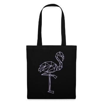 flamingo - Stoffbeutel - Schwarz - Vorne