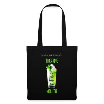 Thérapie mojito besoin unique - Sac en tissu - noir - Devant
