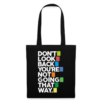 Don't look back (dark) - Tote Bag - black - Front