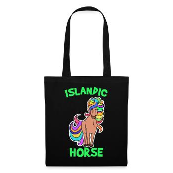 Horse Love Pony Icelandic Horses Icelandic Pony Saying - Tote Bag - black - Front