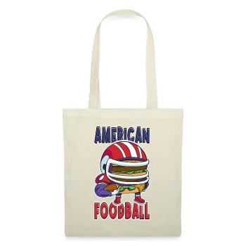 American Football Burger Spieler Cartoon Fan - Stoffbeutel - Natur - Vorne