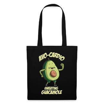 Sweating Guacamole Avocado - Stoffbeutel - Schwarz - Vorne