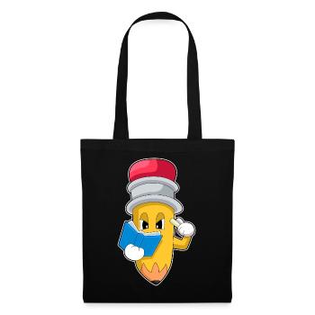 Pencil Teacher Book School - Tote Bag - black - Front