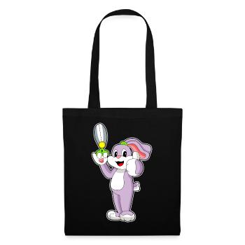 Ciseaux de coiffeur lapin - Sac en tissu - noir - Devant