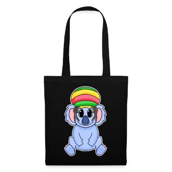 Rasta Koala - Sac en tissu - noir - Devant