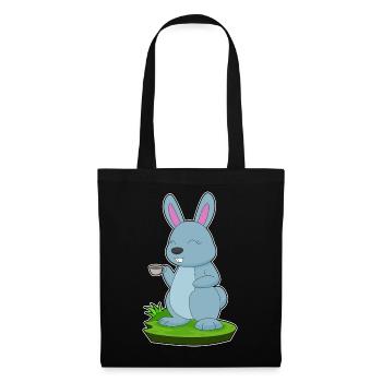 Tasse à café lapin - Sac en tissu - noir - Devant