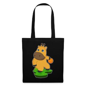 Giraffe Basketball Player Basketball - Tote Bag - black - Front