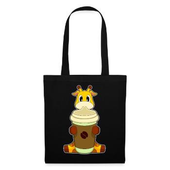 Giraffe Coffee to go Becher - Stoffbeutel - Schwarz - Vorne