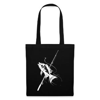Croquis de pêche - Sac en tissu - noir - Devant