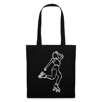Roller Skater Drawing - Tote Bag - black - Front