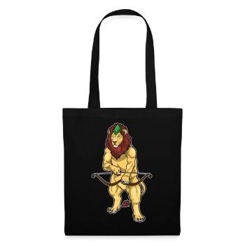 Lion Archer Bow - Tote Bag - black - Front