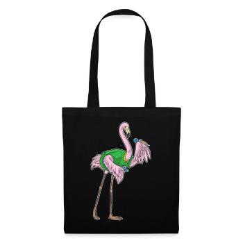 Flamingo Dart Dartpfeil - Tote Bag - black - Front