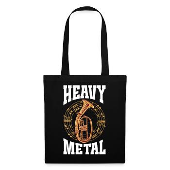 Cor ténor en métal lourd avec couronne de musique - Sac en tissu - noir - Devant