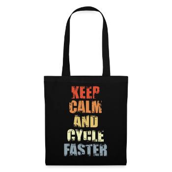 Calm cyclist - Tote Bag - black - Front
