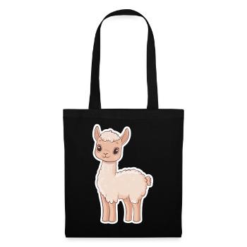 Lama Alpaga Lama - Sac en tissu - noir - Devant
