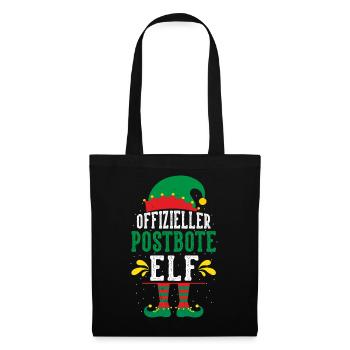 Christmas MAIL CARRIER POSTMAN ELF Funny - Tote Bag - black - Front