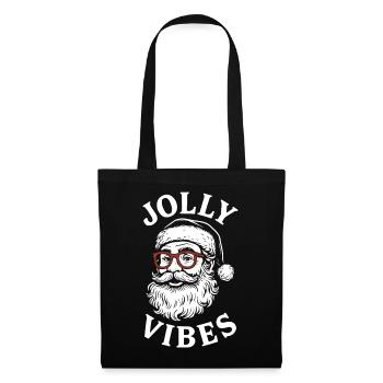 Jolly Vibes Santa Claus Christmas Spirit - Sac en tissu - noir - Devant