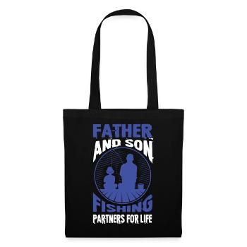 Father & Son Fishing Gift - Tote Bag - black - Front