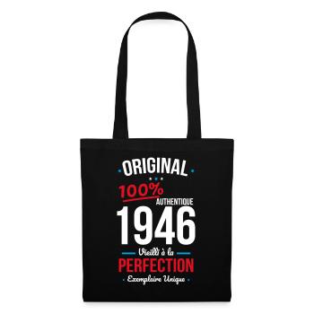 1946 – Original – Exemplaire unique - Sac en tissu - noir - Devant