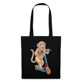 Monkey Kick Scooter - Tote Bag - black - Front