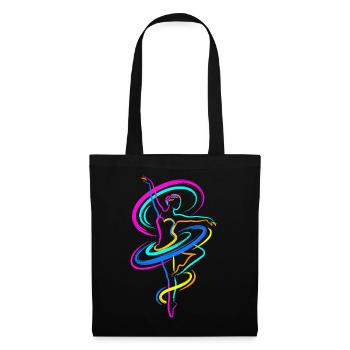 ballerine - Sac en tissu - noir - Devant