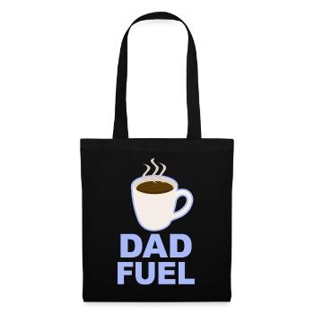Dad Fuel – Kaffeebetriebenes Papa-Design - Stoffbeutel - Schwarz - Vorne