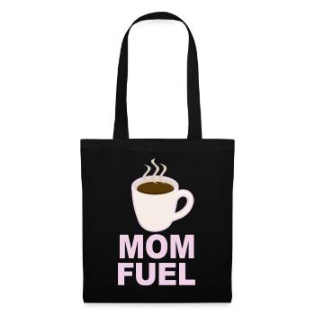 Mom Fuel – Coffee Powered Mom Design - Tote Bag - black - Front