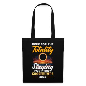 Solar eclipse 2026, August 12 - Tote Bag - black - Front